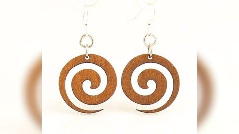 Swrillaser cut Earrings template CDR File