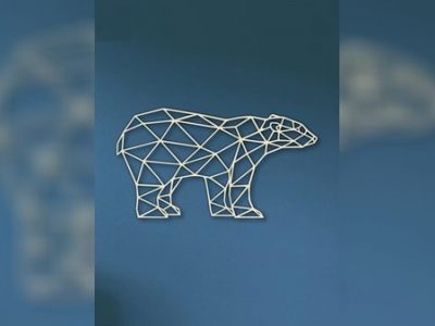 Laser Cutting Geometric Bear