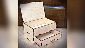 Box with Drawers for Laser Cut CNC CDR File