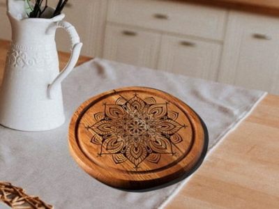 Laser Engraving Food Serving Board Design Vector File