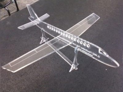 Acrylic Airplane Toy Model CDR File