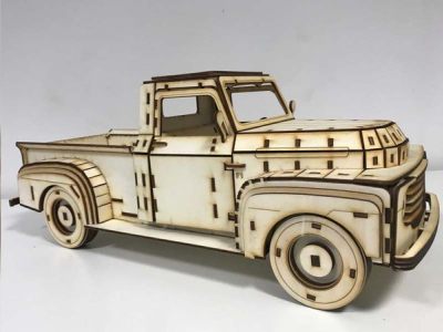 3D Puzzle Ford F1 Pickup Truck 1948 Model Kit Vector File