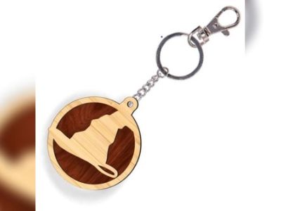 Harry Potter Hat Keychain Wooden Keyring CDR File