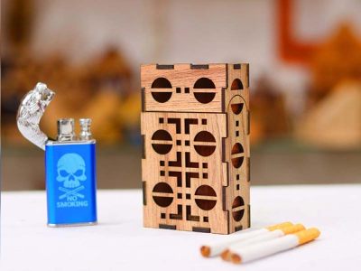 Cigarette Box Wooden Men Gift Box Idea