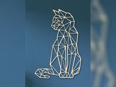 Laser Cutting Geometric Cat