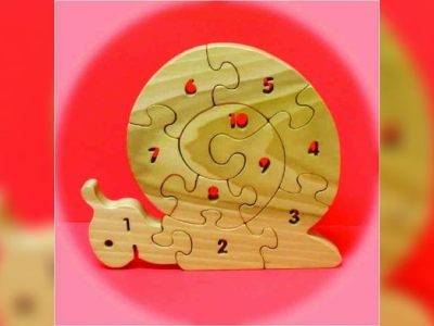 Snail Number Puzzle Vector File