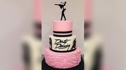 Dancing Couple Wedding Cake Topper Design DXF File