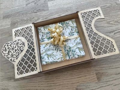 Heart Shaped Jewelry Box Design Vector File