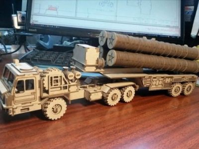 Wooden Puzzle Truck Toy 3D Model CDR File
