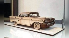 Chevrolet Bel Air 1957 For Laser Cut Cnc