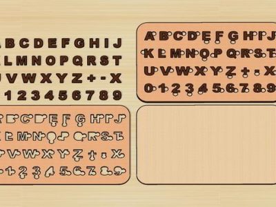 ABC Alphabet Letters With Digits Educational Puzzle
