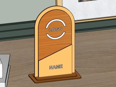 Award Trophy Wood Template