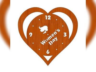 International Womens Day 8 March Wooden Wall Clock Gift Women Day