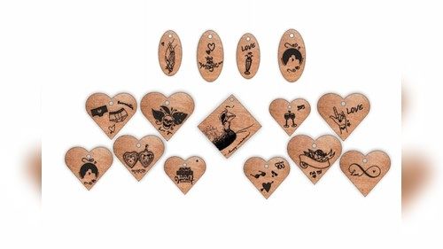 Engrave Wood Personalized Keychains