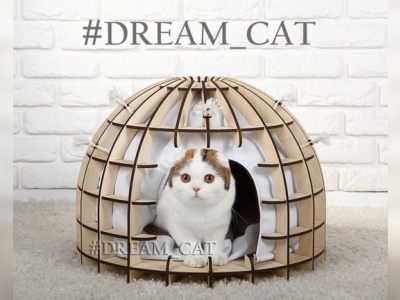 Bed For Animals Drawing For Laser Cutting