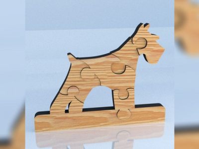 Dog Puzzle 2 Drawing For Laser Cut
