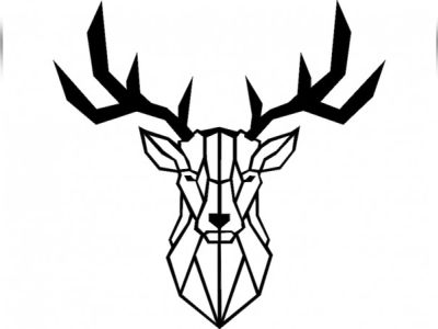 Deer Head Puzzle Art