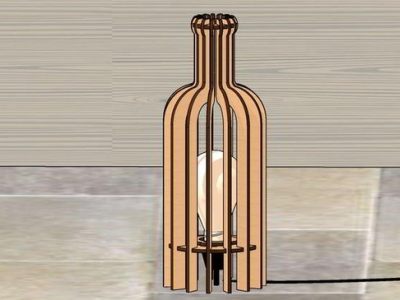 Bottle Shaped Table Lamp