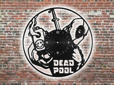 Dead Pool vinyl Wall Clock