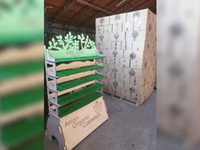 Organic Cosmetics Shelf For Laser Cutting