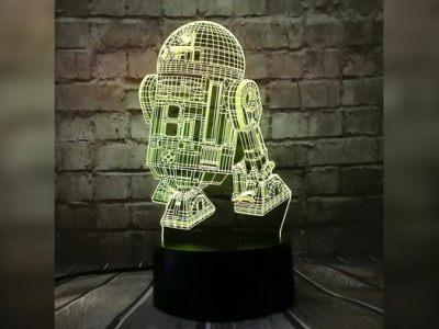 Star Wars r2-d2 3d Illusion Lamp