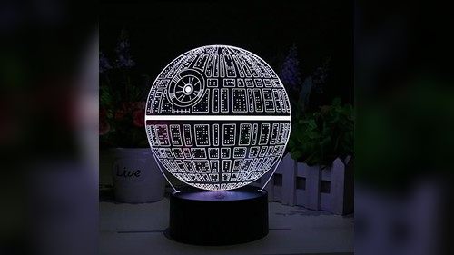 Star Wars Death Star 3d Illusion Lamp