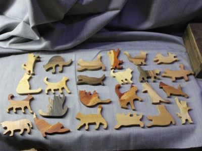 Wooden Cats Laser Cutting Template