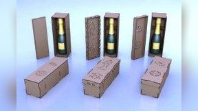 Wooden Case For Wine Bottles For Laser Cut Cnc