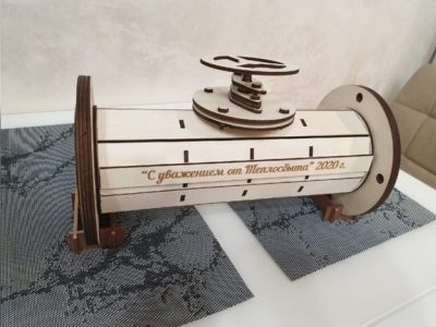 Mini Bar Wine Bottle Holder Gift Box For Laser Cut