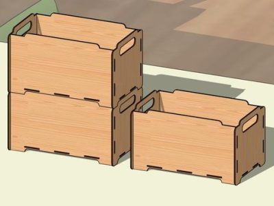 Wooden Stackable Box