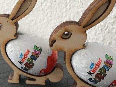 Template Laser Cnc Cut Easter bunny
