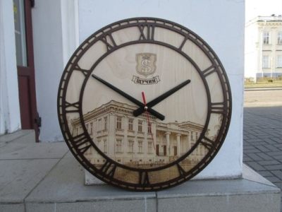 Large Round Wooden Wall Clock 4mm