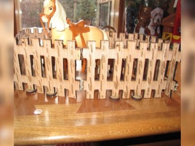 Toy Horse Stable Fence 4.55mm Plywood