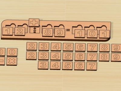 Math Puzzle Board For Kids