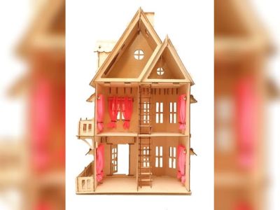 Layout Of House For Dolls For Laser Cut