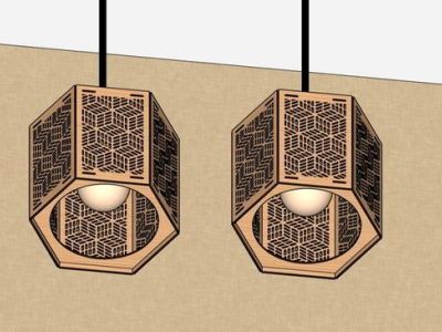 Pendant Light Wooden Hanging Lamp
