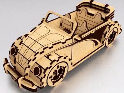 Convertible Car Assembly Model
