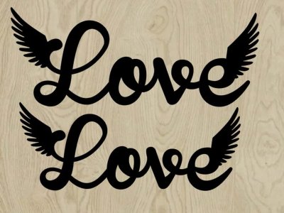 Love Wings Decorative Design