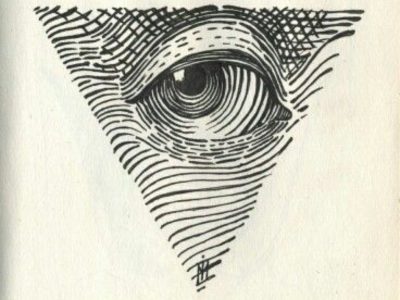 All Seeing Eye Dotwork Tattoo Art