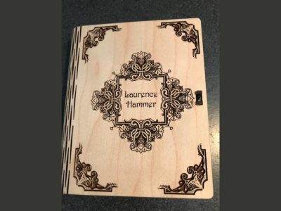 Laser Cut Booklet Book Cover Template SVG File