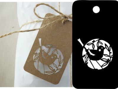 Bird Cutout Tag – Bookmark and Gift Label