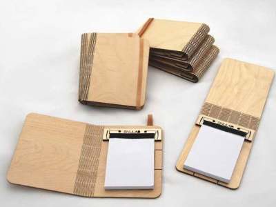 Modern Wooden Agenda Planner for CNC Laser Cutting