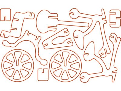 Basic Bicycle Design for CNC Cutting