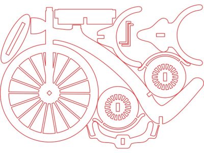 Bicycle-Shaped Bottle Holder