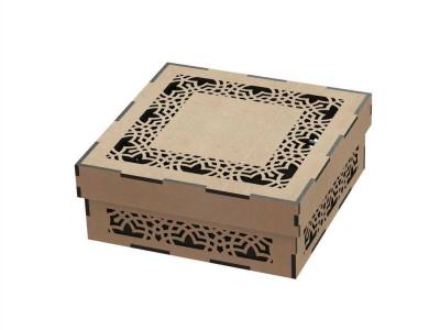 Square Cardboard Gift Packaging Box for Birthdays and Celebrations