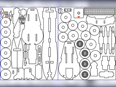 Ferrari Formula One Car – Laser Cut Toy Vehicle