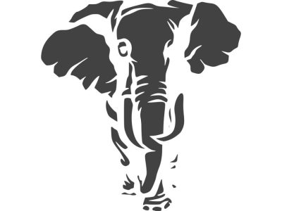 Jungle Animal Elephant Stencil