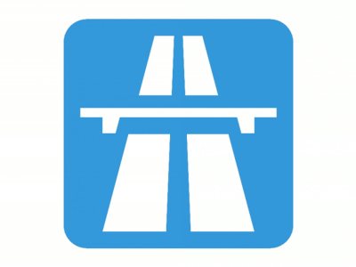 Road Sign Motorway or Expressway – Traffic Sign Design