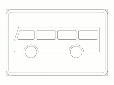 Bus Stop Road Sign