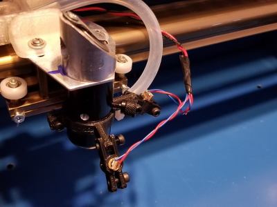 K40 Focus Alignment Tool with Dual Red Dot Laser Diodes